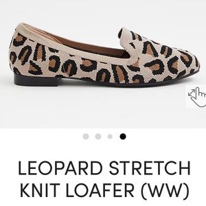 NWT 8ww torrid leopard stretch knit loafers